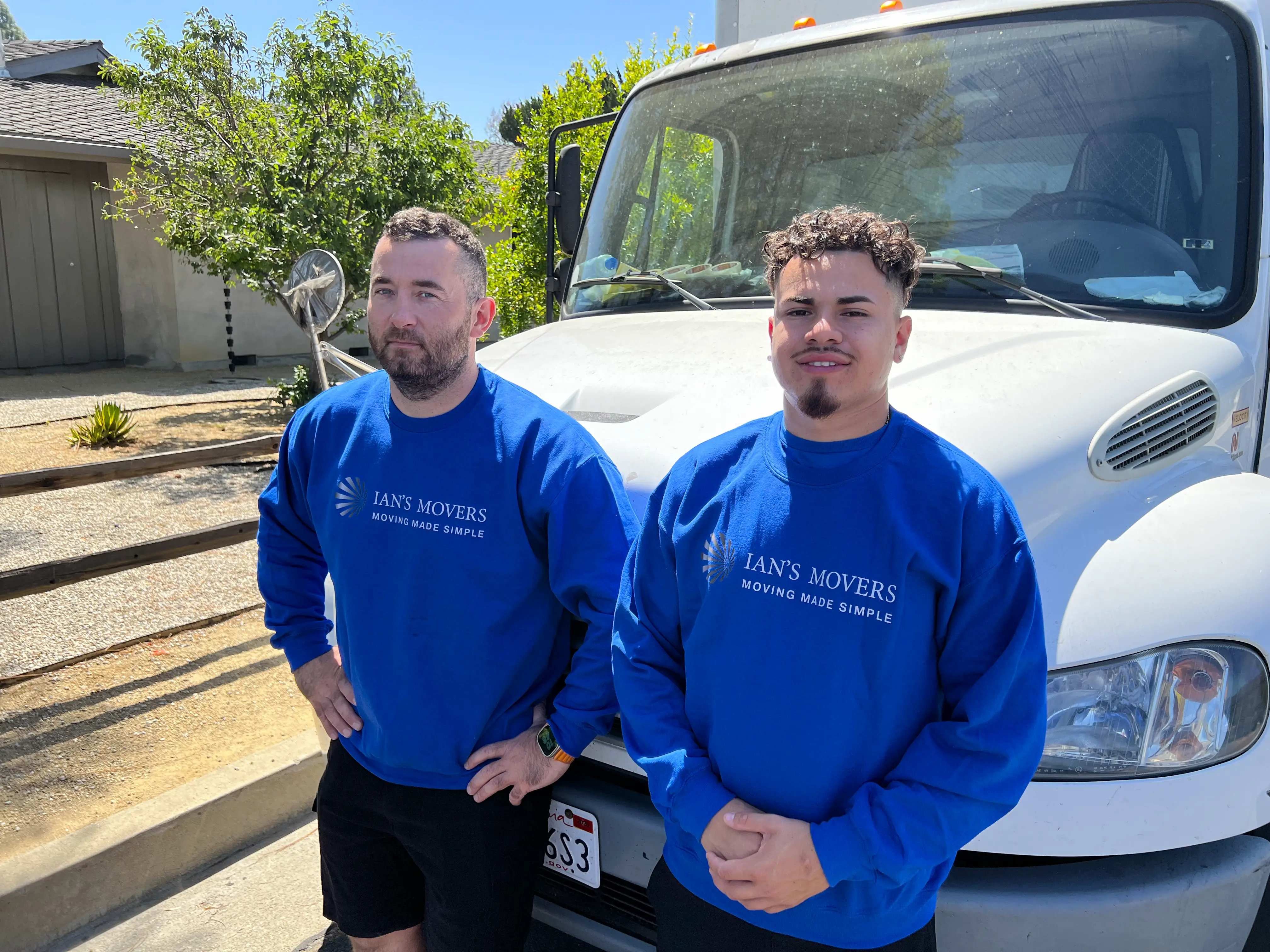 Ian's Movers crew at work on a residential move